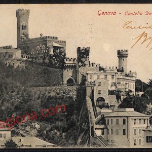 ag0823 - CARTOLINA D'EPOCA - Genova Città - Castello De - Albertis
