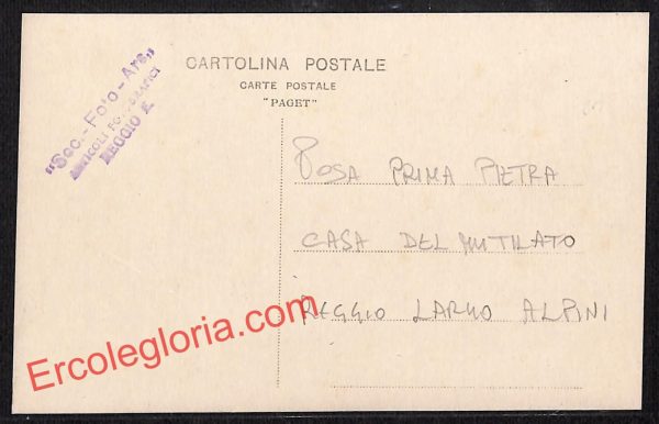 ah9786 - CARTOLINA D'EPOCA - Reggio Emilia Città - Casa del Mutilato - immagine 2