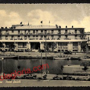 ah9959 - CARTOLINA D'EPOCA - Riccione Città - Hotel Savioli