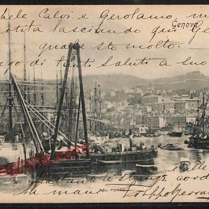 ag0834 - CARTOLINA D'EPOCA - Genova Città - Il Porto  1900