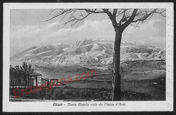 ae4946 - CARTOLINA D'EPOCA - Chieti Città - Monte Maiella