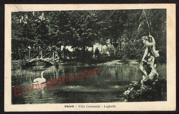 ae4948 - CARTOLINA D'EPOCA - Chieti Città - Villa Comunale  1920