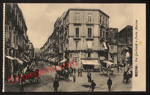 ag8447 - CARTOLINA D'EPOCA - Messina Città - Porta Marina