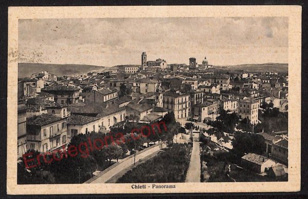 ae4951 - CARTOLINA D'EPOCA - Chieti Città - Panorama  1938