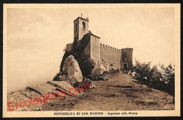 ai4829 - CARTOLINA D'EPOCA - San Marino Città - Ingresso alla Rocca