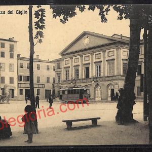 ag6302 - CARTOLINA D'EPOCA - Lucca Città - Piazza del Giglio