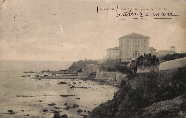 ac7225 - CARTOLINA D'EPOCA - Livorno Città -  Riviera di Antignano  1917