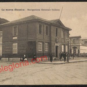 ag8452 - CARTOLINA D'EPOCA - Messina Città - Navigazione Generale Italiana