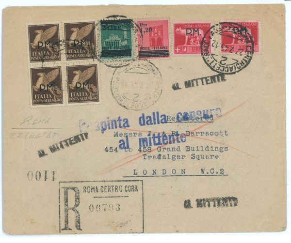 P2486 - ITALIA LUOGOTENENZA, FRANCOBOLLI SOVRASTAMPATI P.M. ED ALTRI