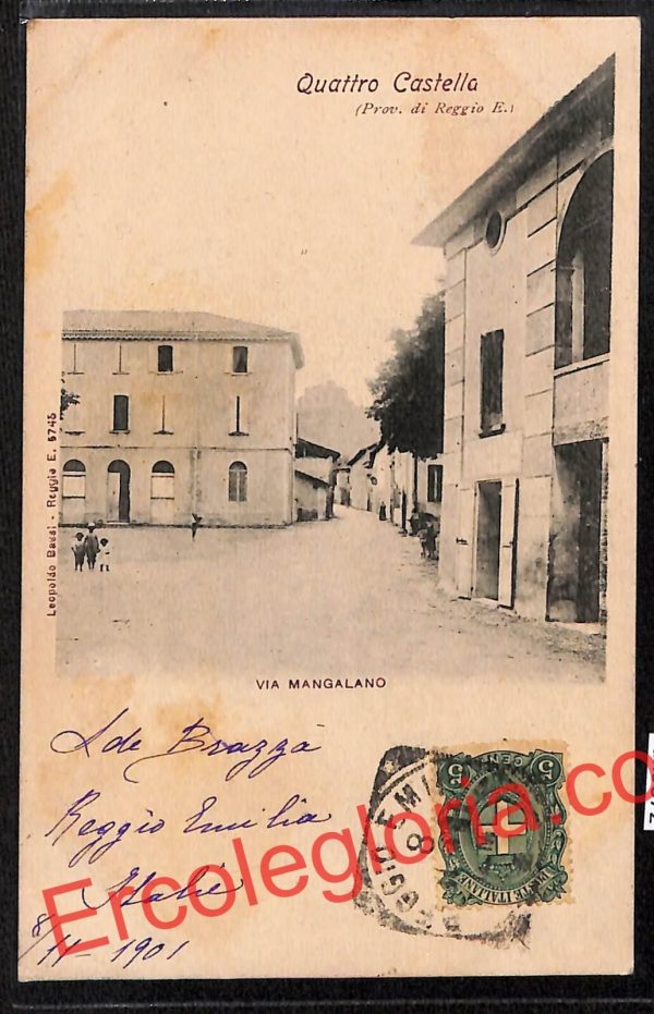 ah9872 - CARTOLINA D'EPOCA - Reggio Emilia Provincia - Quattro Castella