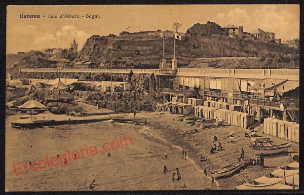 ag0907 - CARTOLINA D'EPOCA - Genova Città - Lido d' Albaro  1916