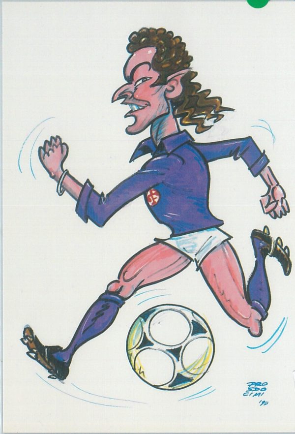 75830 - CARTOLINA  D'EPOCA Illustrata - CALCIO  Roberto Baggio 1990   Prosdocimi