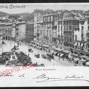 ag0915 - CARTOLINA D'EPOCA - Genova Città - Piazza Caricamento  1900