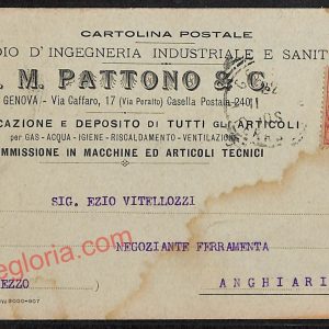 ag0927 - CARTOLINA D'EPOCA - Genova Città - A. M. Pattono  1907