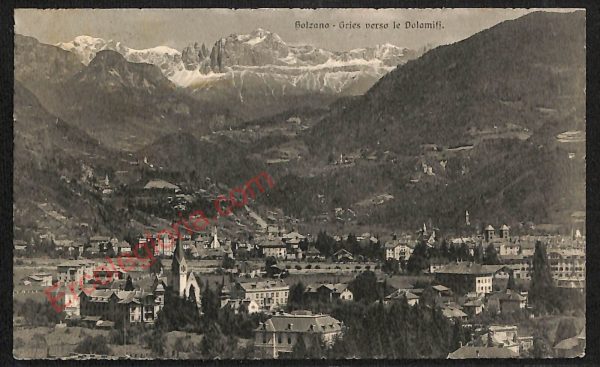 ae3528 - CARTOLINA  D'EPOCA - Bolzano Città - Dolomiti   1924