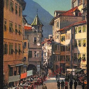 ae3529 - CARTOLINA  D'EPOCA - Bolzano Città - Piazza delle Erbe