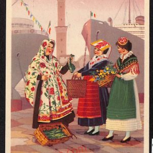 ag0937 - CARTOLINA D'EPOCA - Genova Città - Costumi Liguri