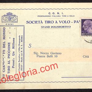 ah5978 - STORIA POSTALE - Pavia Città - Società Tiro a Volo