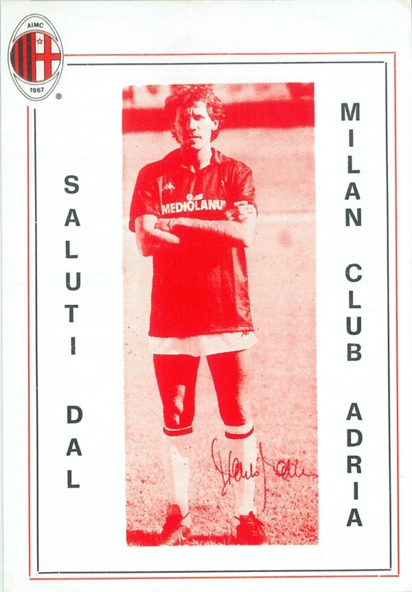 75834 - CARTOLINA  D'EPOCA  - CALCIO  Milan Club ADRIA  Franco Baresi