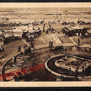 ah9965 - CARTOLINA D'EPOCA - Riccione Città - La Rotonda innanzi al Mare