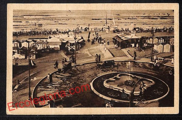 ah9965 - CARTOLINA D'EPOCA - Riccione Città - La Rotonda innanzi al Mare