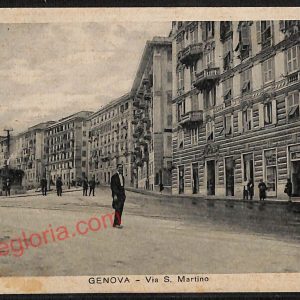 ag0952 - CARTOLINA D'EPOCA - Genova Città - Via S. Martino