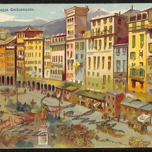 ag0957 - CARTOLINA D'EPOCA - Genova Città - Piazza Caricamento  1902