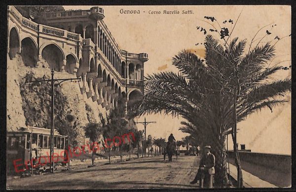 ag0958 - CARTOLINA D'EPOCA - Genova Città - Corso Aurelio Saffi  1923