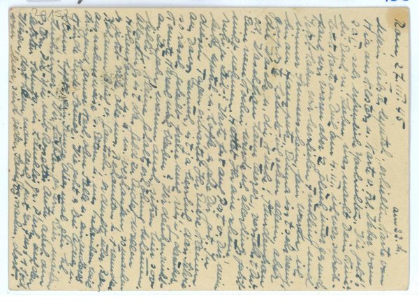 P2496 - ITALIA LUOGOTENENZA, CARTOLINA POSTALE MAZZINI, USATA COME SUPORTO - immagine 2