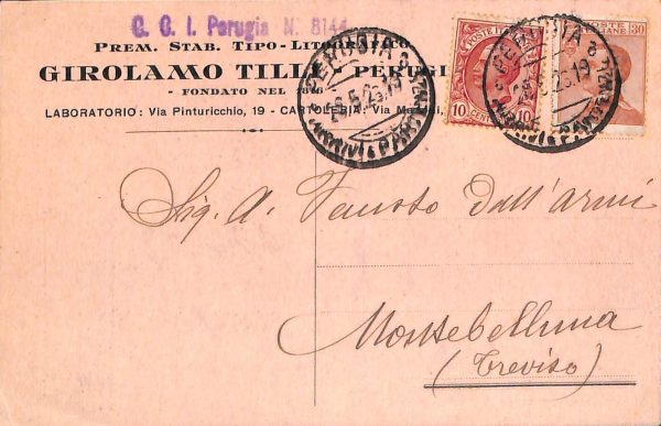 aa9841 - CARTOLINA  D'EPOCA - Perugia Città
