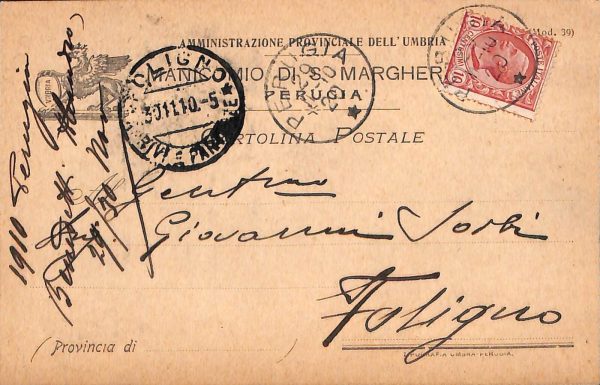aa9842 - CARTOLINA  D'EPOCA - Perugia Città   1910