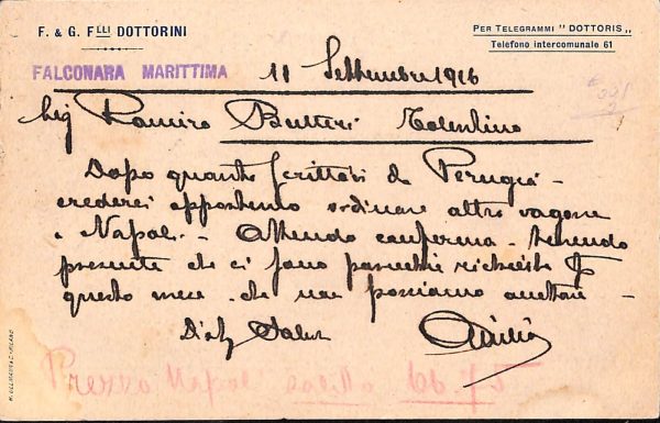 aa9843 - CARTOLINA  D'EPOCA - Perugia Città   1916. - immagine 2