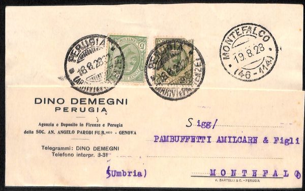 aa9844 - CARTOLINA  D'EPOCA - Perugia Città   1928