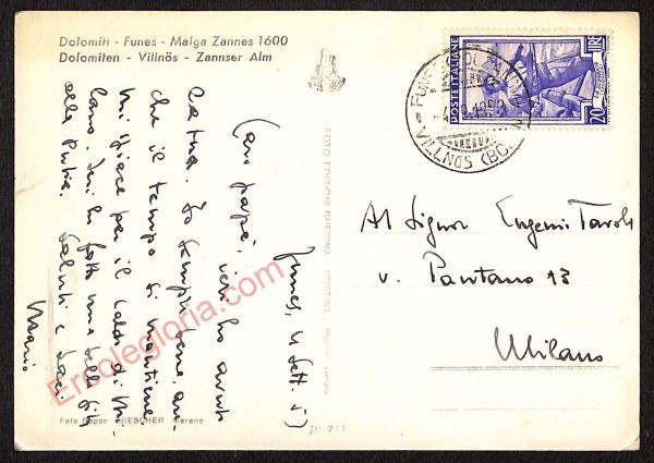 ae3548 - CARTOLINA  D'EPOCA - Bolzano Città - Dolomiti - immagine 2