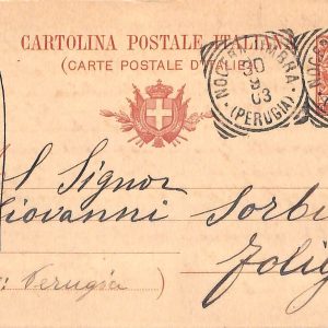 aa9846 - CARTOLINA  D'EPOCA - Perugia Città   1903