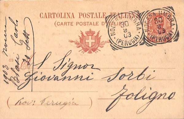 aa9846 - CARTOLINA  D'EPOCA - Perugia Città   1903
