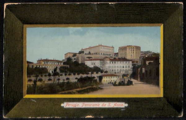 aa9847 - CARTOLINA  D'EPOCA - Perugia Città - Panorama da S. Anna  1912