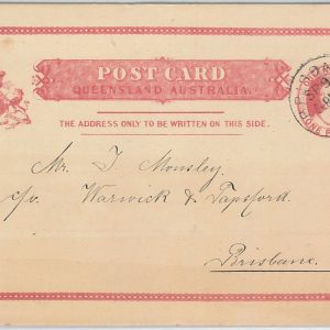 51778 - AUSTRALIA : QUEENSLAND - POSTAL HISTORY - STATIONERY CARD Local Use 1894