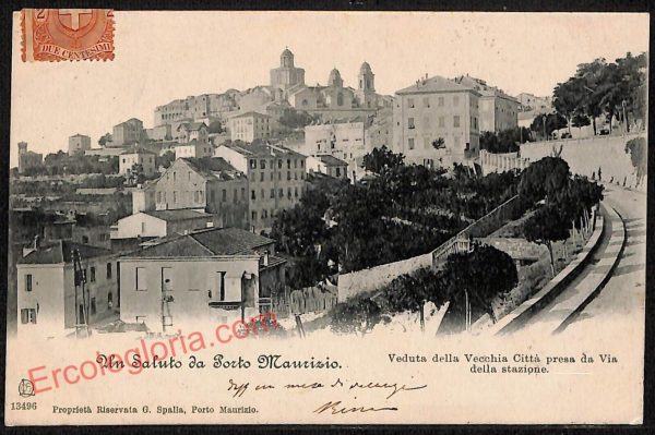 ag4475 - CARTOLINA D'EPOCA - Imperia Città - Porto Maurizio   1901