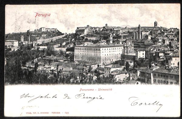 aa9864 - CARTOLINA  D'EPOCA - Perugia Città - Universita  1903
