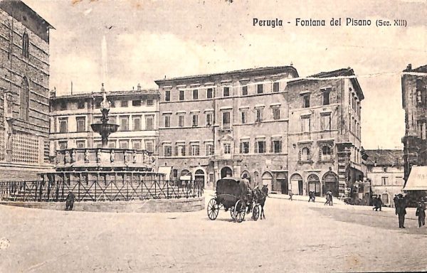 aa9869 - CARTOLINA  D'EPOCA - Perugia Città - Fontana del Pisano