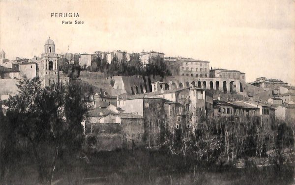aa9870 - CARTOLINA  D'EPOCA - Perugia Città - Porta Sola 1907