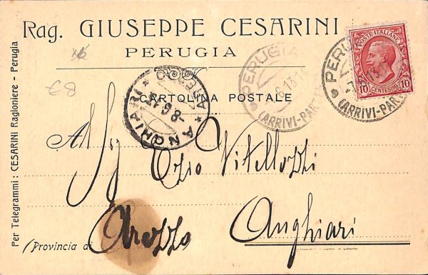 aa9892  - CARTOLINA  D'EPOCA - Perugia Città