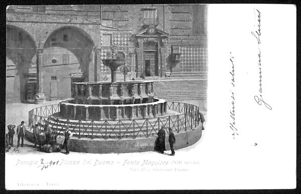 aa9902 - CARTOLINA  D'EPOCA - Perugia Città - Piazza del Duomo  1901