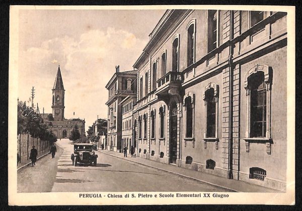 aa9903 - CARTOLINA  D'EPOCA - Perugia Città - Chiesa di S. Pietro