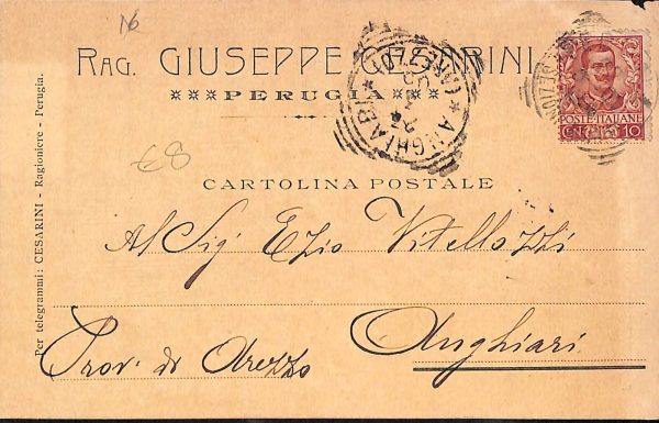 aa9904 - CARTOLINA  D'EPOCA - Perugia Città  1905