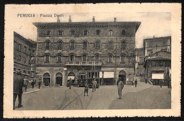 aa9906 - CARTOLINA  D'EPOCA - Perugia Città - Piazza Danti  1916