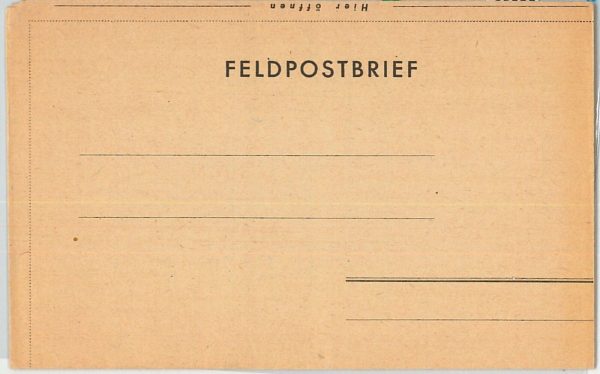 65556 - GERMANY  - Postal History - FELDPOST Field mail COVER -  MOUNTAINS - immagine 2
