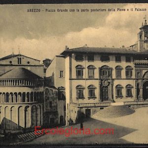 ae0018 - CARTOLINA  D'EPOCA - Arezzo Città - Piazza Grande  1908