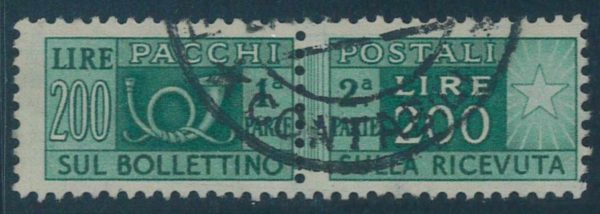 P3821 C - ITALIA REPUBBLICA ,  PER PACCHI NR. 79 LEGGERMENTE USATI